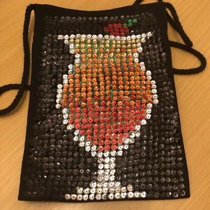 Crossbody Bag - Sequin Handmade Tequila Sunrise